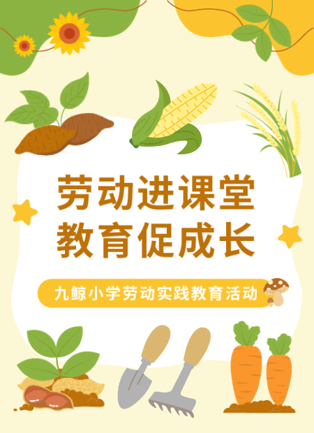 劳动教育公众号模板预览图